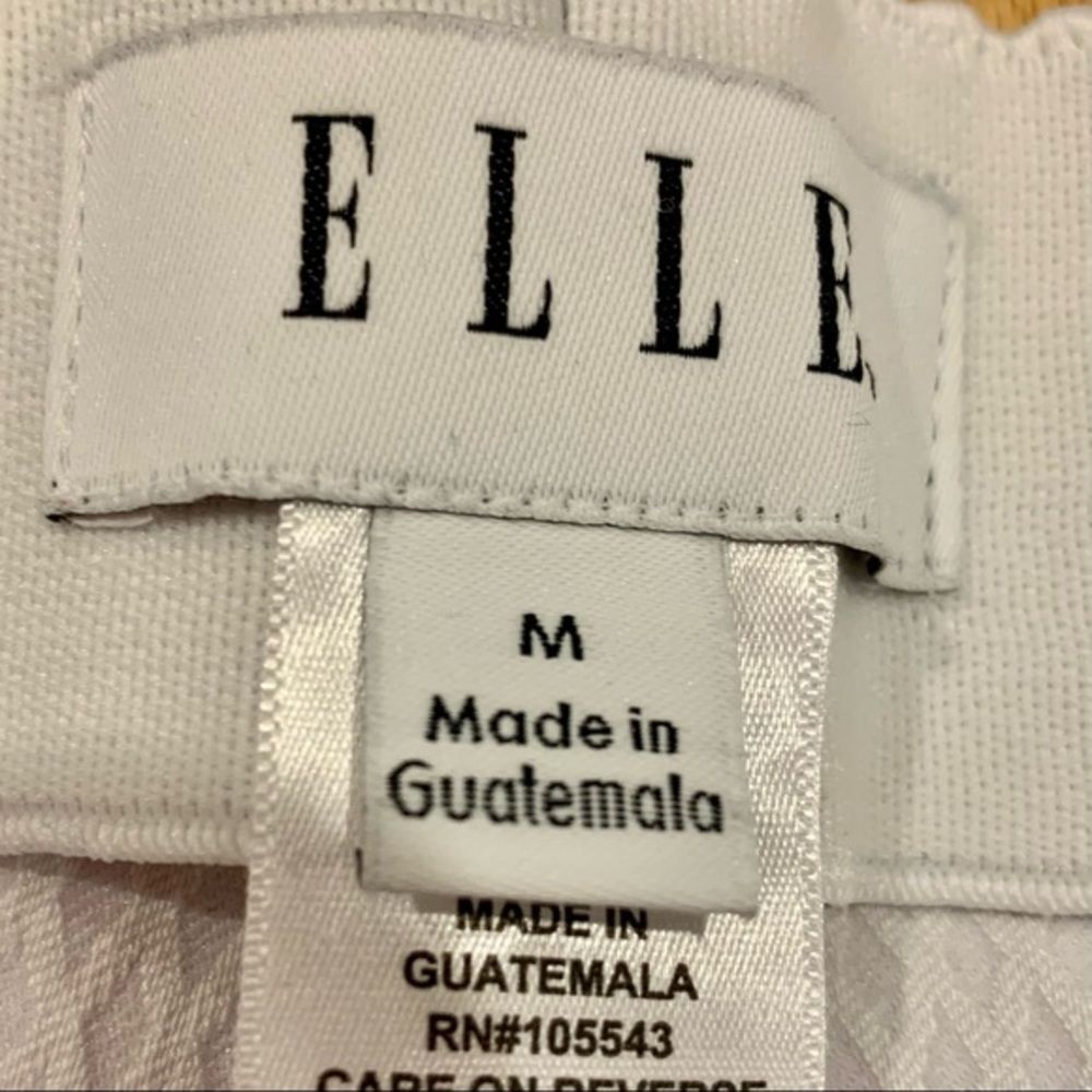 Elle White Stretch Pull-on Skinny Pant M - Picture 2 of 9